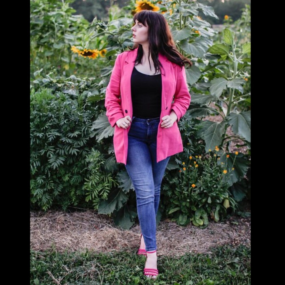 Pink Leather Jacket